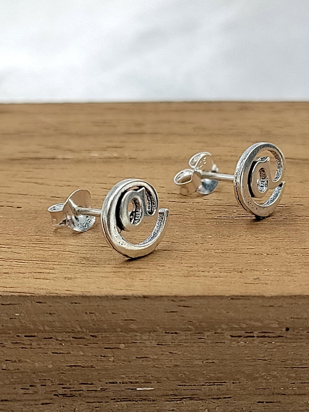 

AMONROO 925 Sterling Silver Rhodium-Plated Contemporary Studs