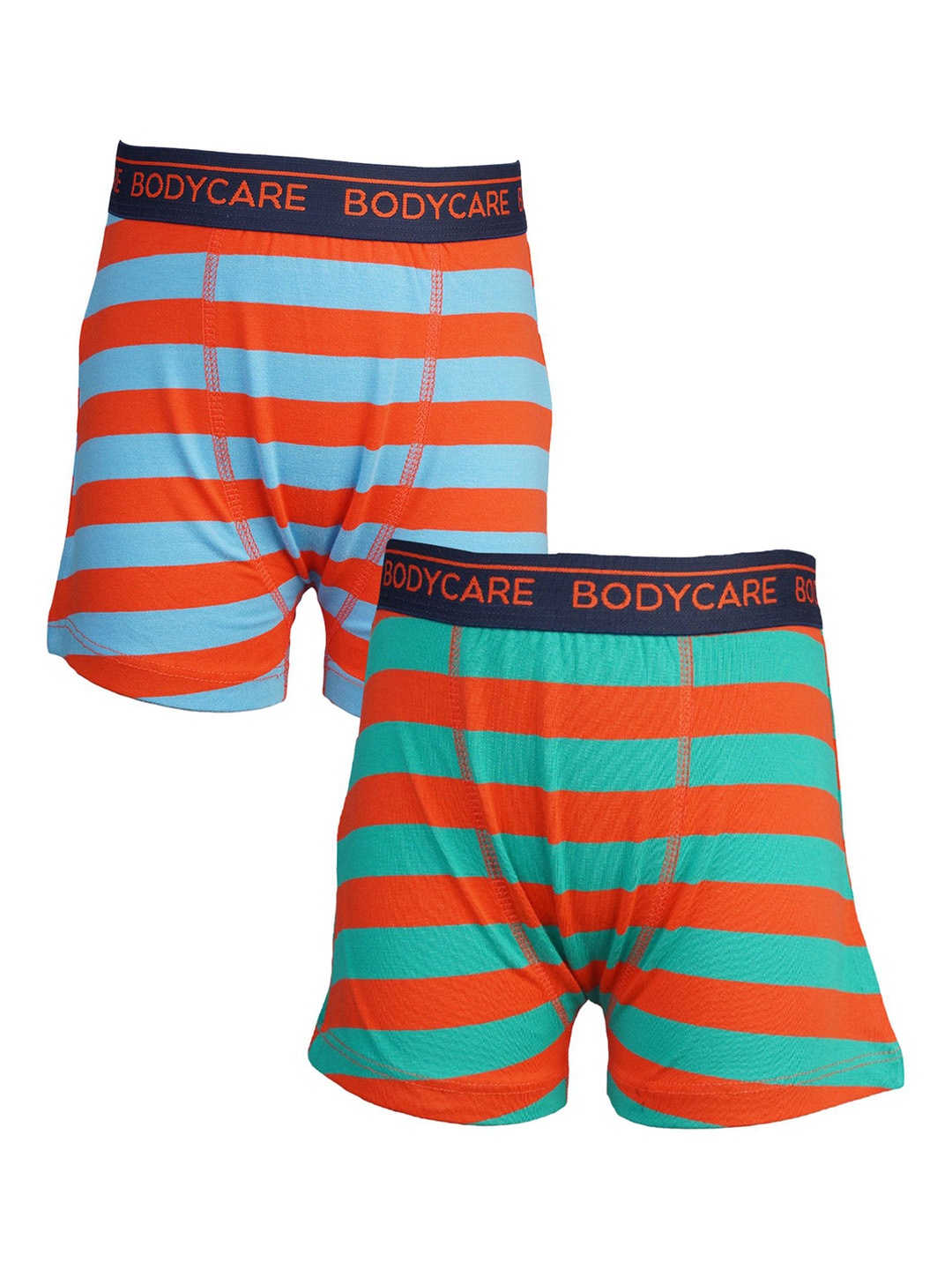 

Bodycare Boys Pack Of 2 Striped Mid-Rise Cotton Short Trunk KGA2079B-PK001, Red
