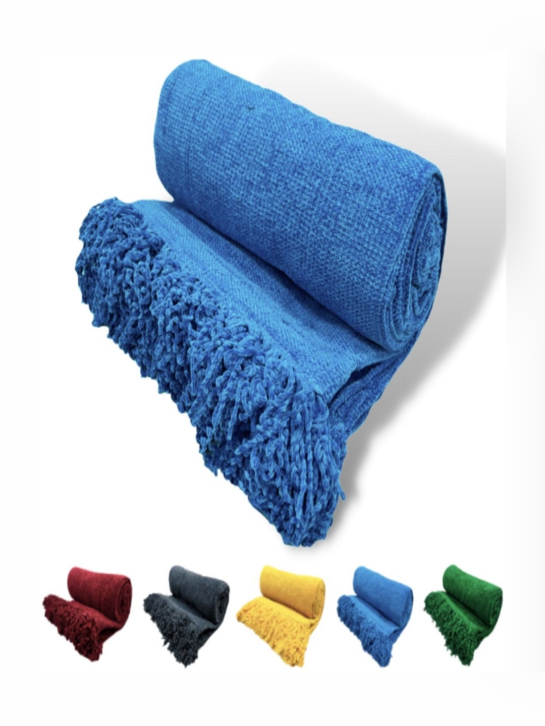 

Fashion Throw Turquoise Blue Mild Winter 233 GSM Double Bed Blanket