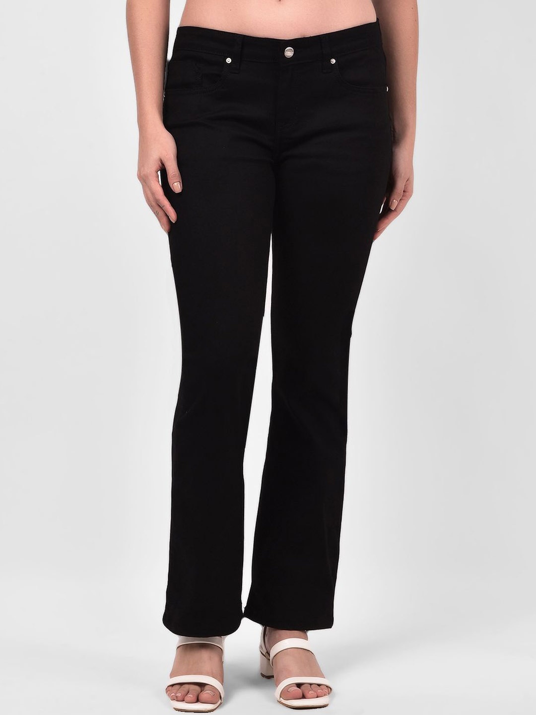 

Numero Uno Women Bootcut Stretchable Jeans, Black