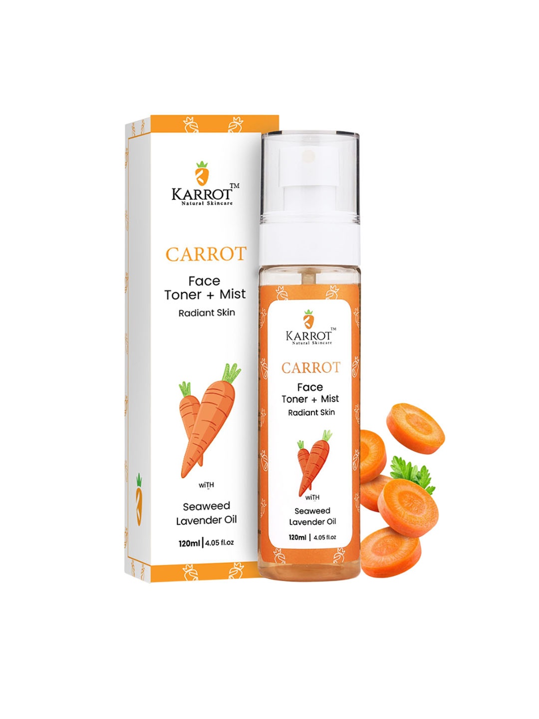 

KARROT NATURAL SKINCARE Carrot Hydrating & Glowing Face Toner- 120 ml, Orange