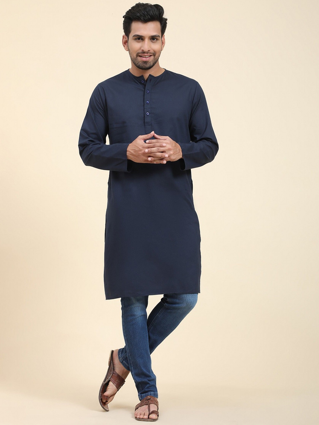 

Moda Rapido Men Kurta, Blue