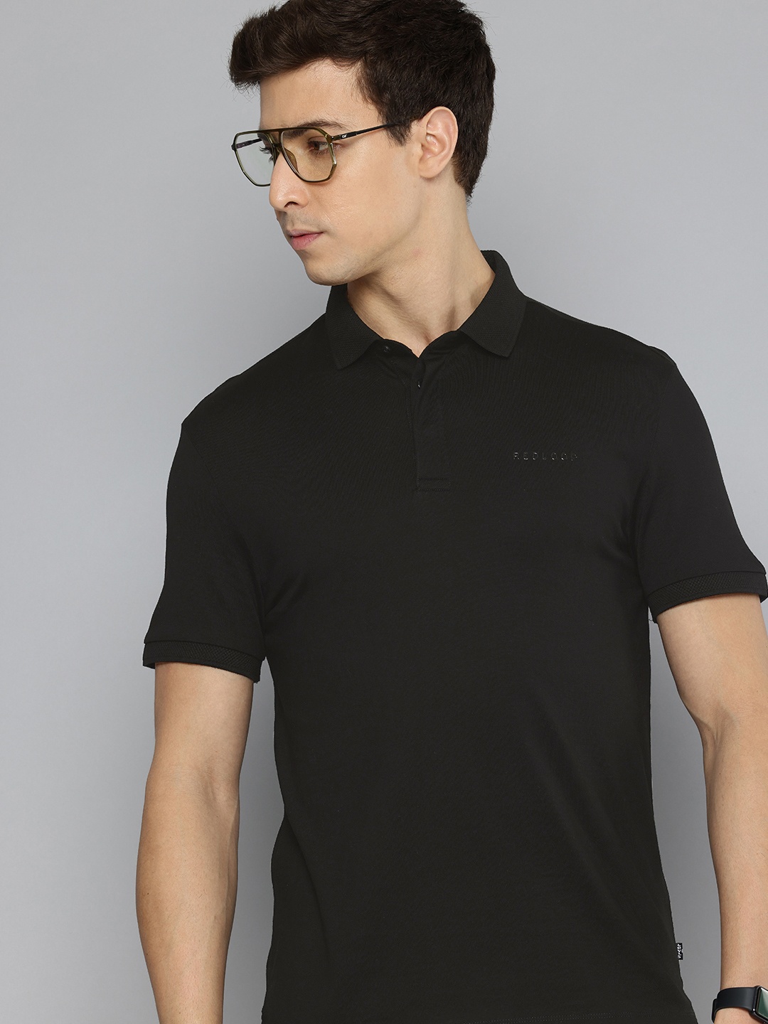 

Levis Polo Collar Pure Cotton Slim Fit T-shirt, Black