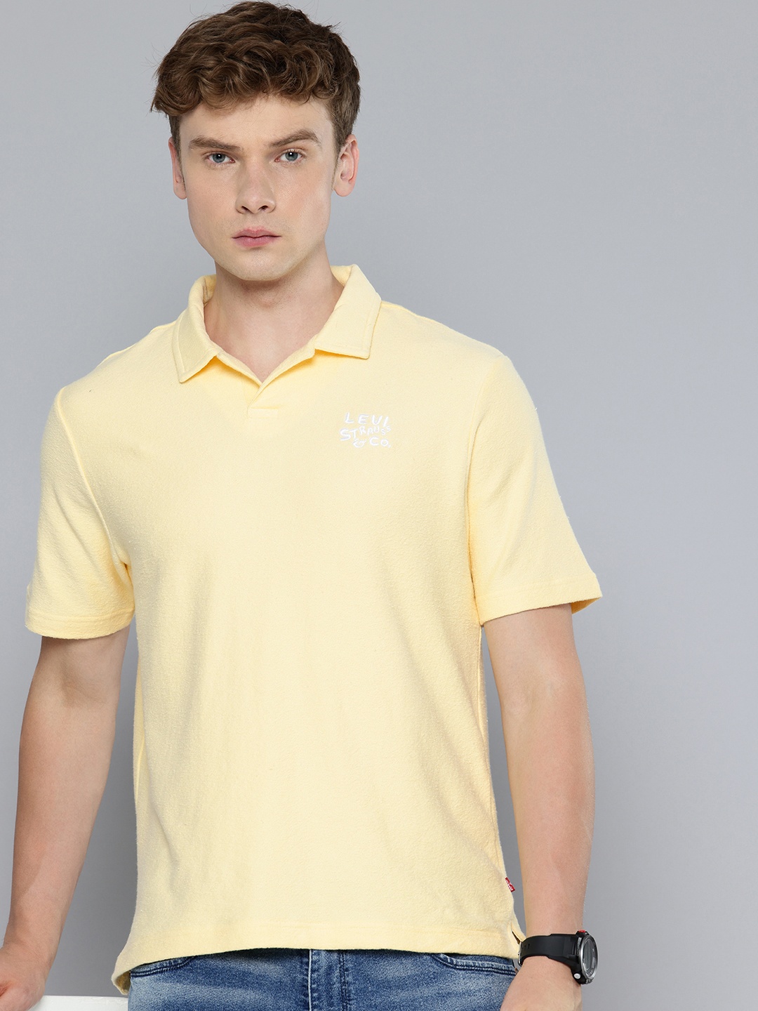 

Levis Polo Collar T-shirt, Yellow
