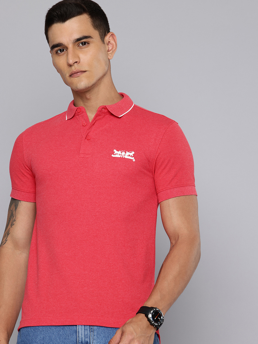 

Levis Polo Collar Slim Fit T-shirt, Coral