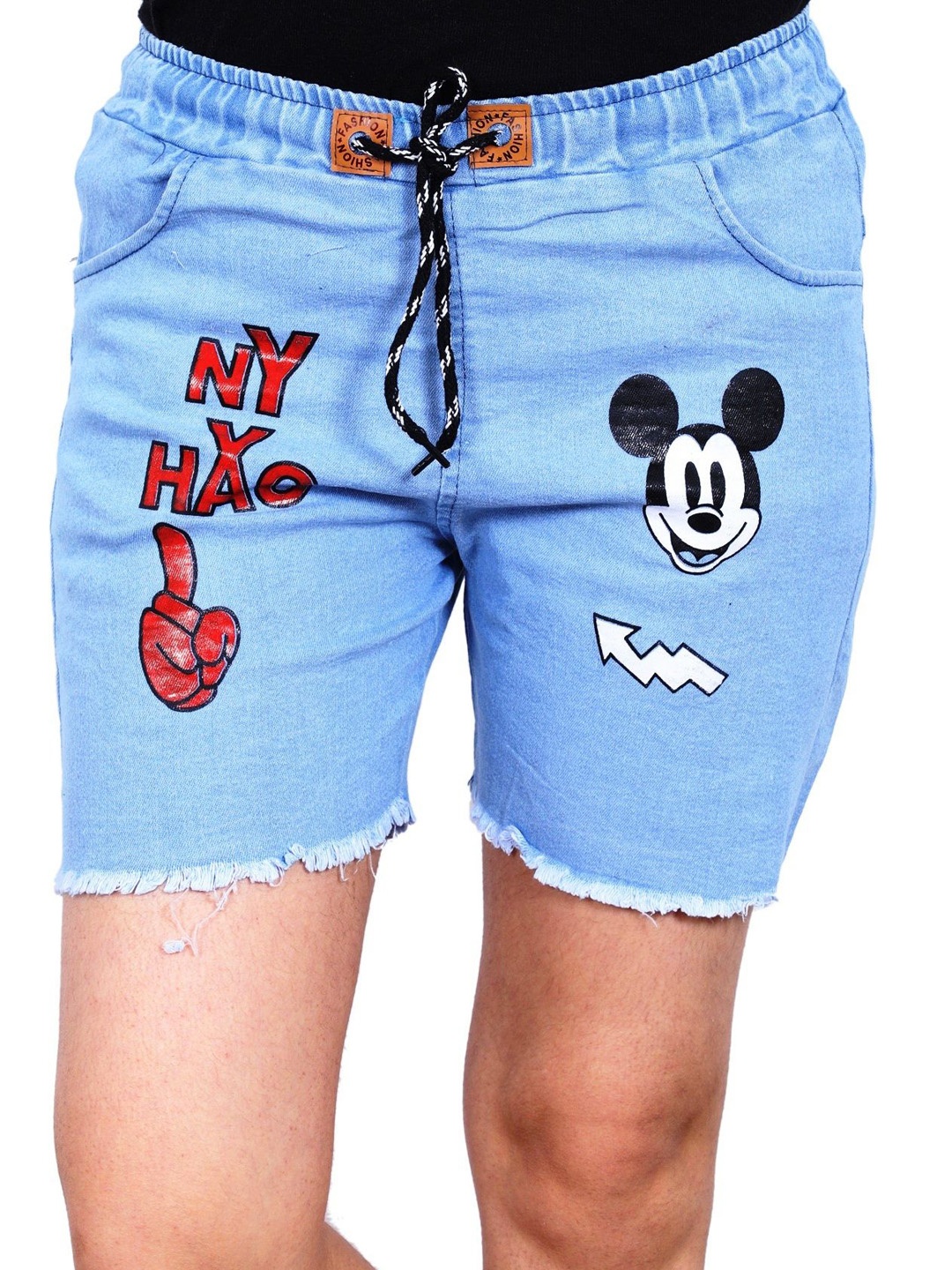 

FABS COLLECTION Girls Denim Denim Shorts, Blue