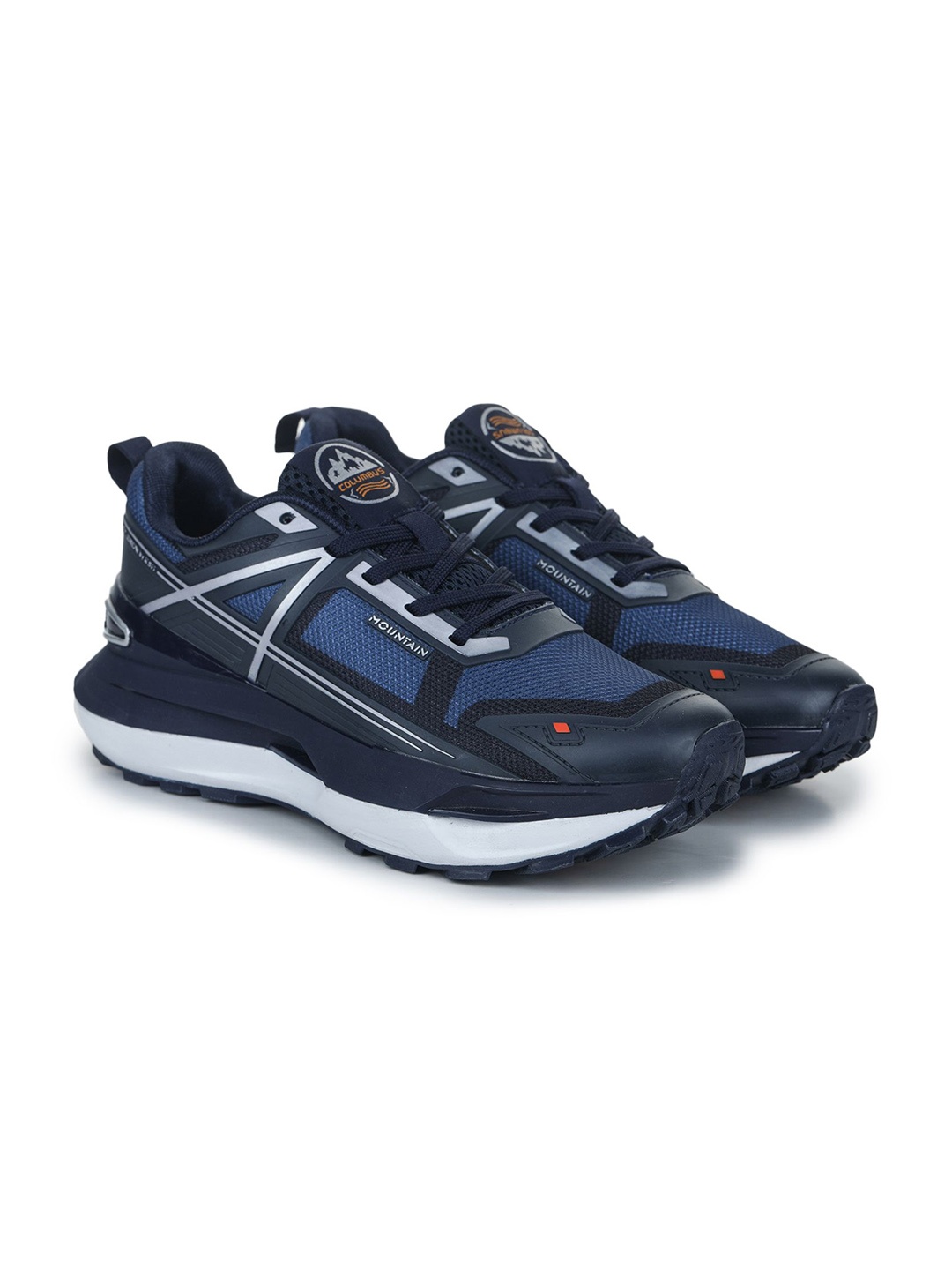 

Columbus Men Colourblocked Smart Casual Lightweight Sneakers, Navy blue