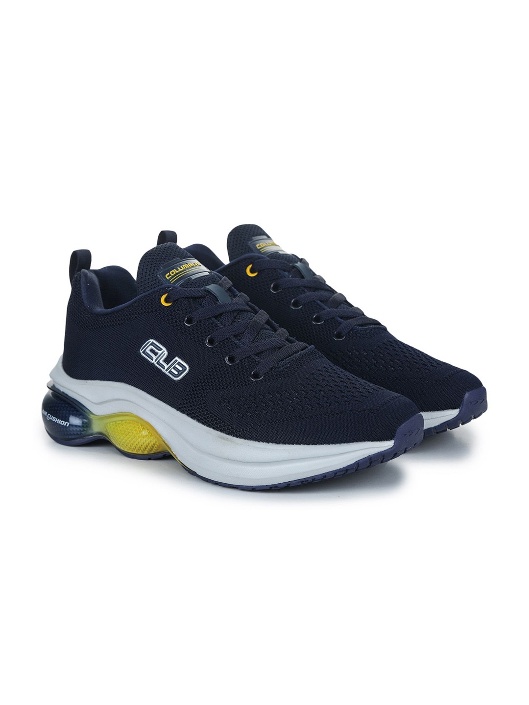 

Columbus Men Woven Design Lace-Ups Sneakers, Navy blue