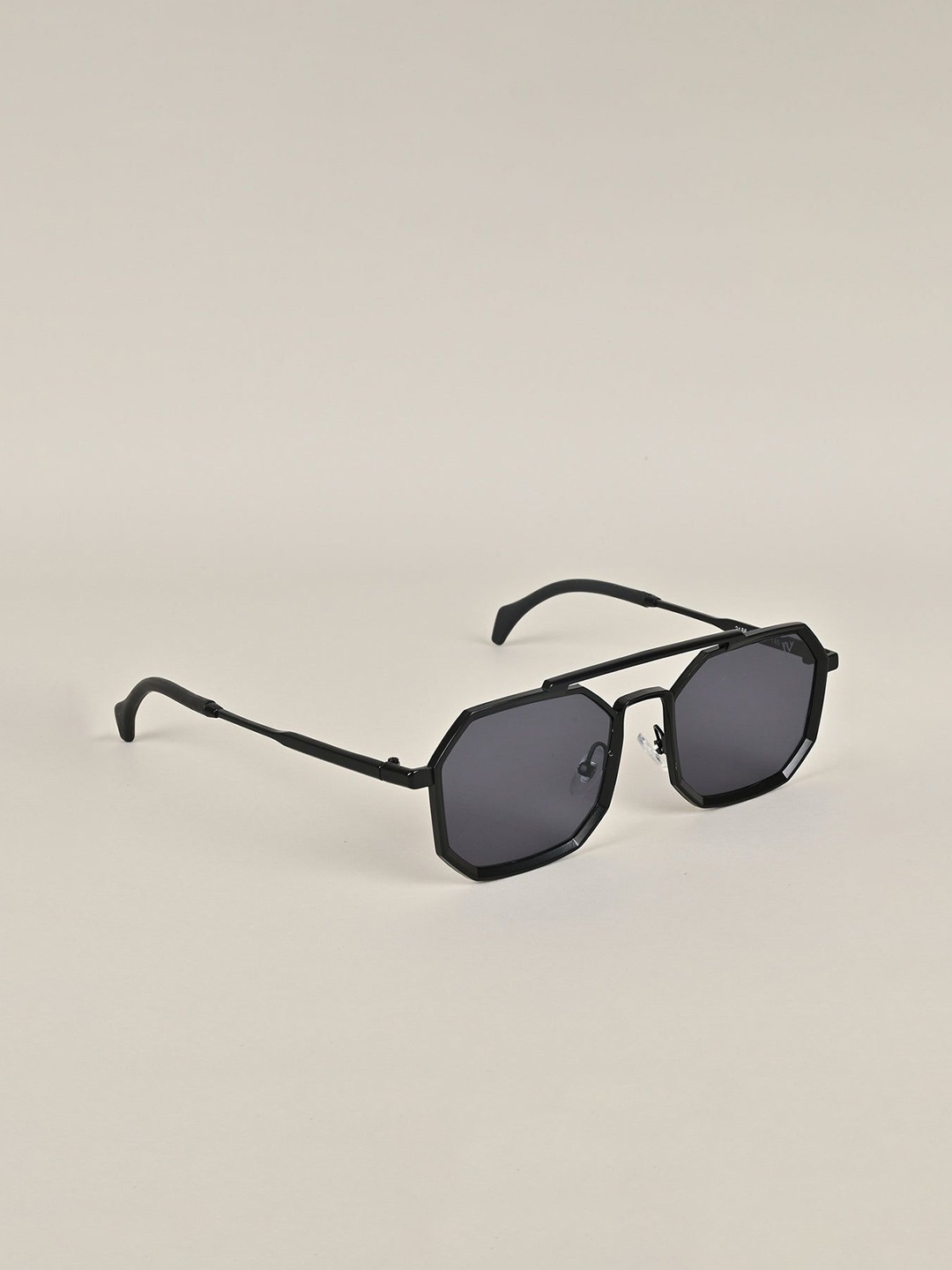 

RICH CLUB Unisex Square Sunglasses with Polarised Lens HEXAGUN SUNGLASS, Grey
