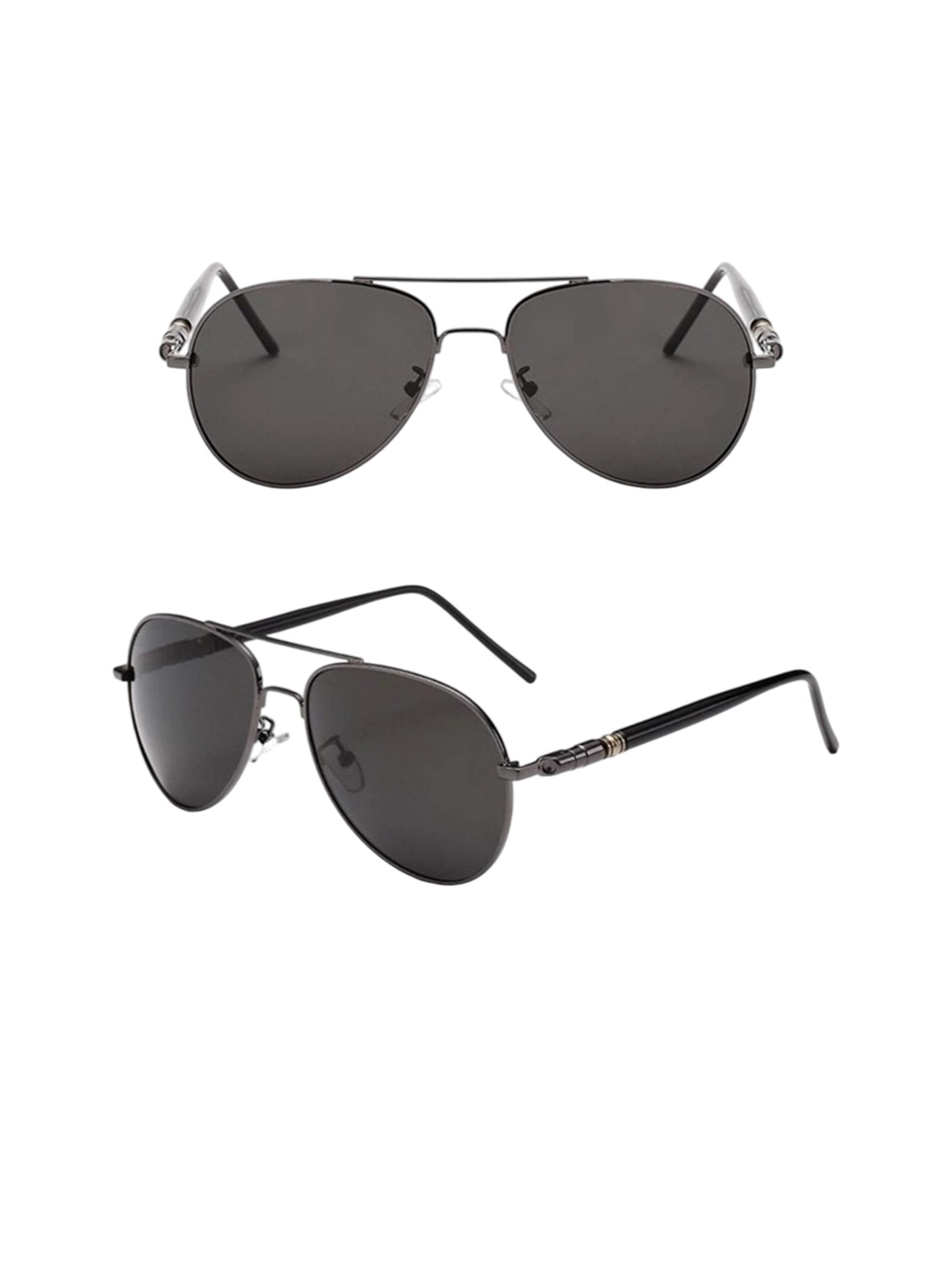 

RICH CLUB Unisex Oval Sunglasses with Polarised Lens, Black