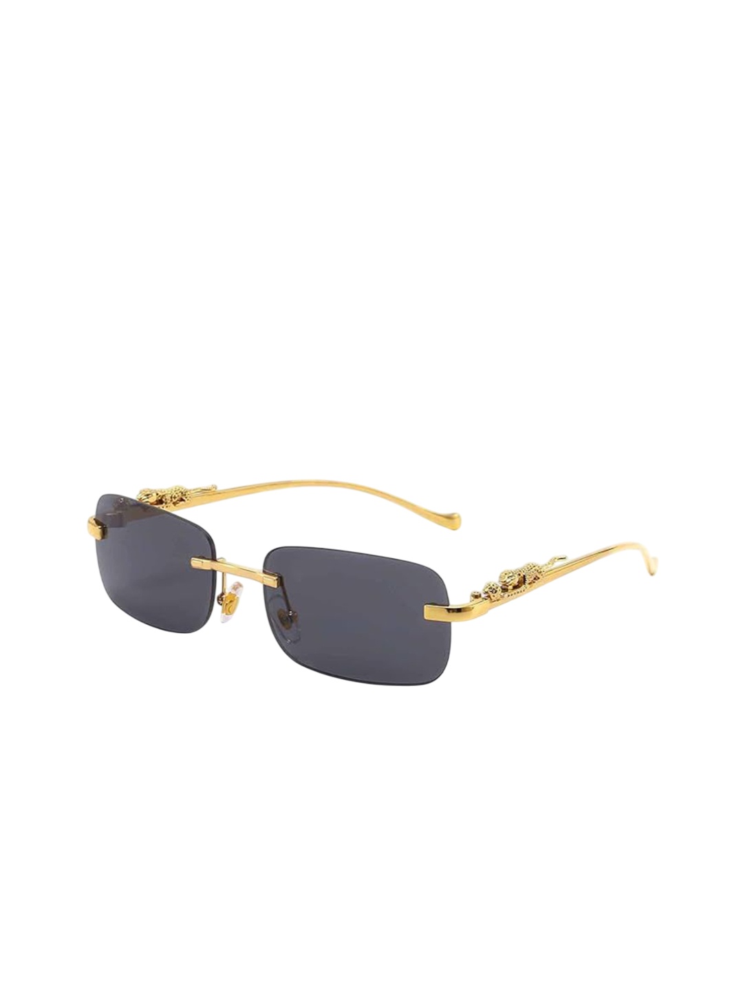 

RICH CLUB Unisex Square Sunglasses with Polarised Lens, Black