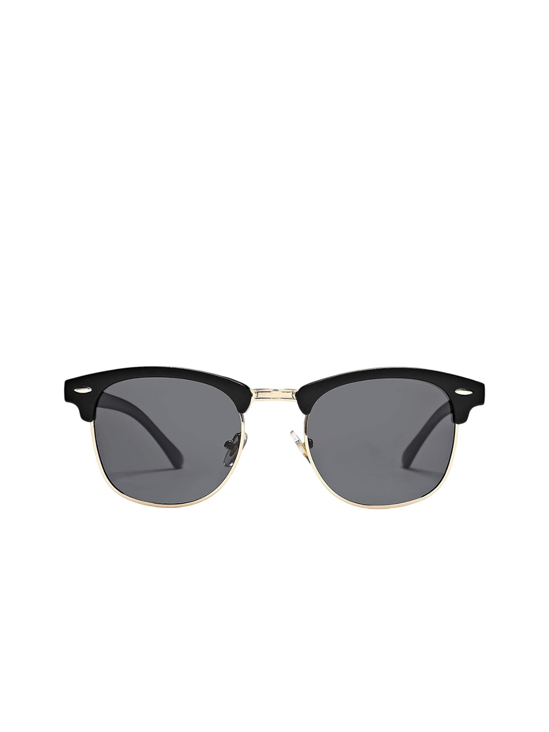 

RICH CLUB Unisex Full Rim Round Sunglasses with Polarised Lens ROUND SUNGLASS, Black