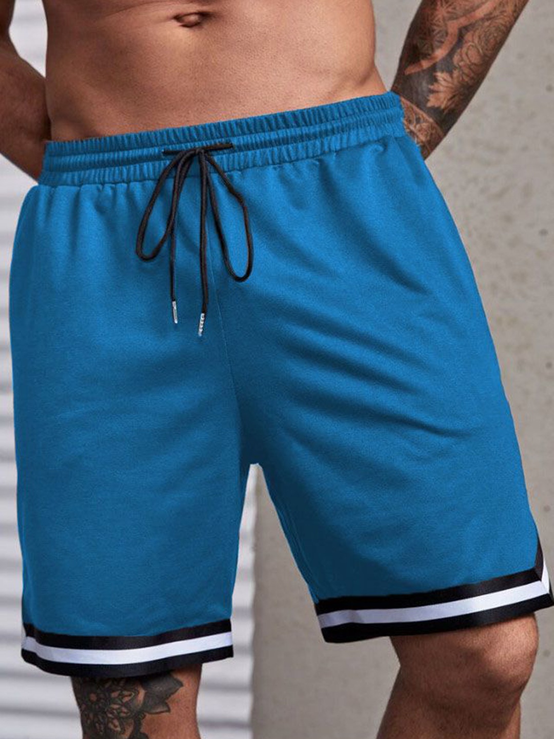 MASCARI Men Training or Gym Dri-FIT Sports Shorts, Blue