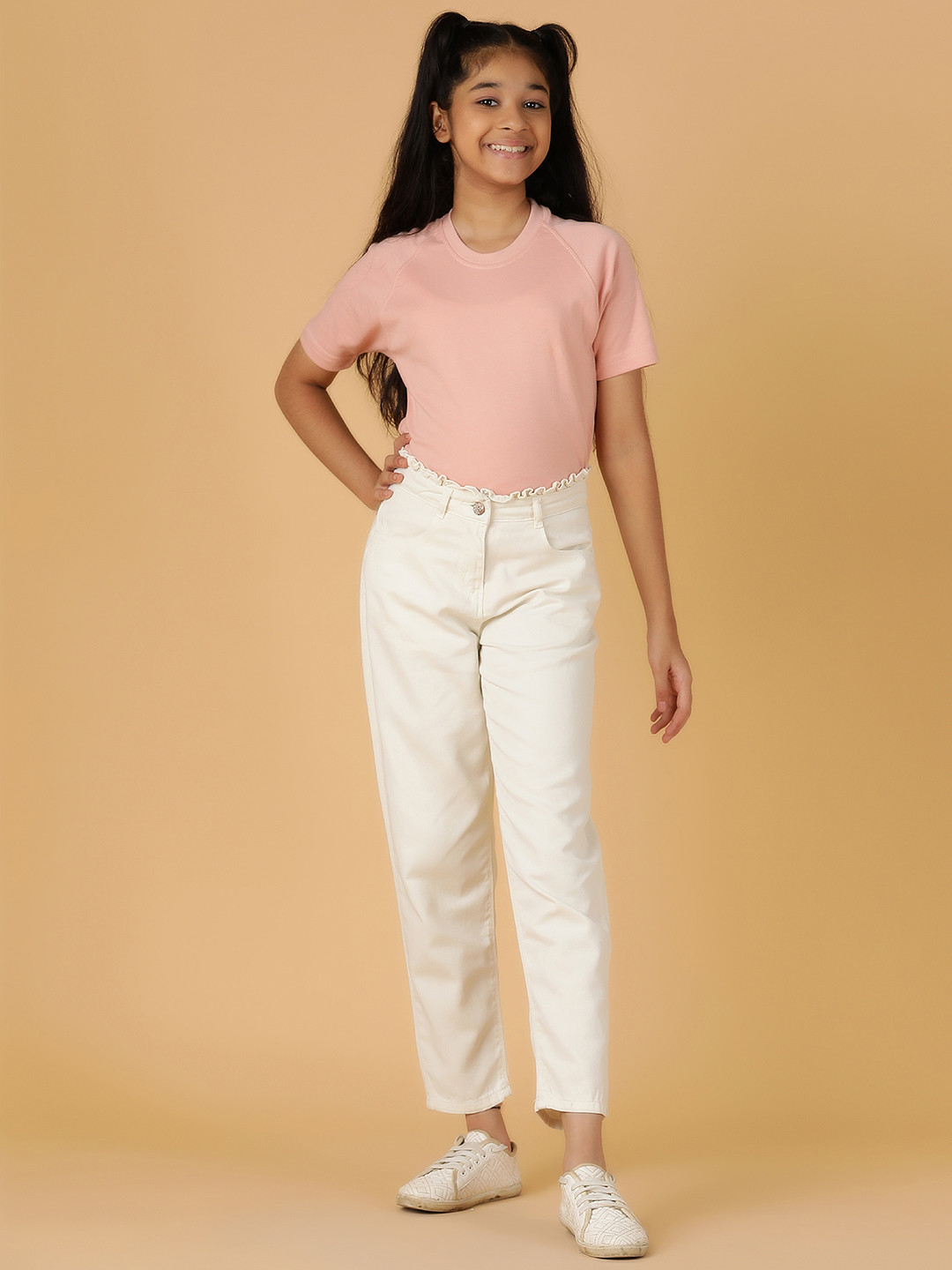 

TALES & STORIES Girls Jeans, White