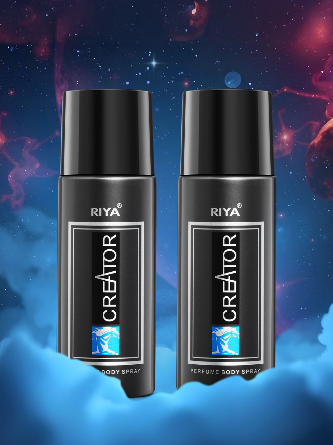 

RIYA Creator Set Of 2 Deodorants - 250 ml Each, Black