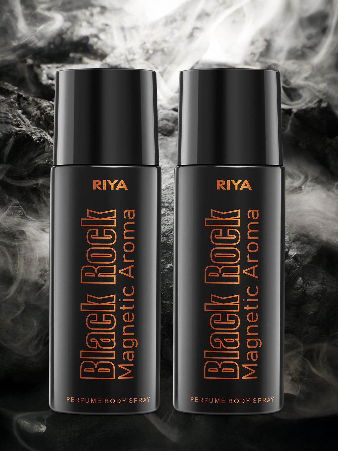 

RIYA Black Rock Set Of 2 Magnetic Aroma Deodorants - 150 ml Each