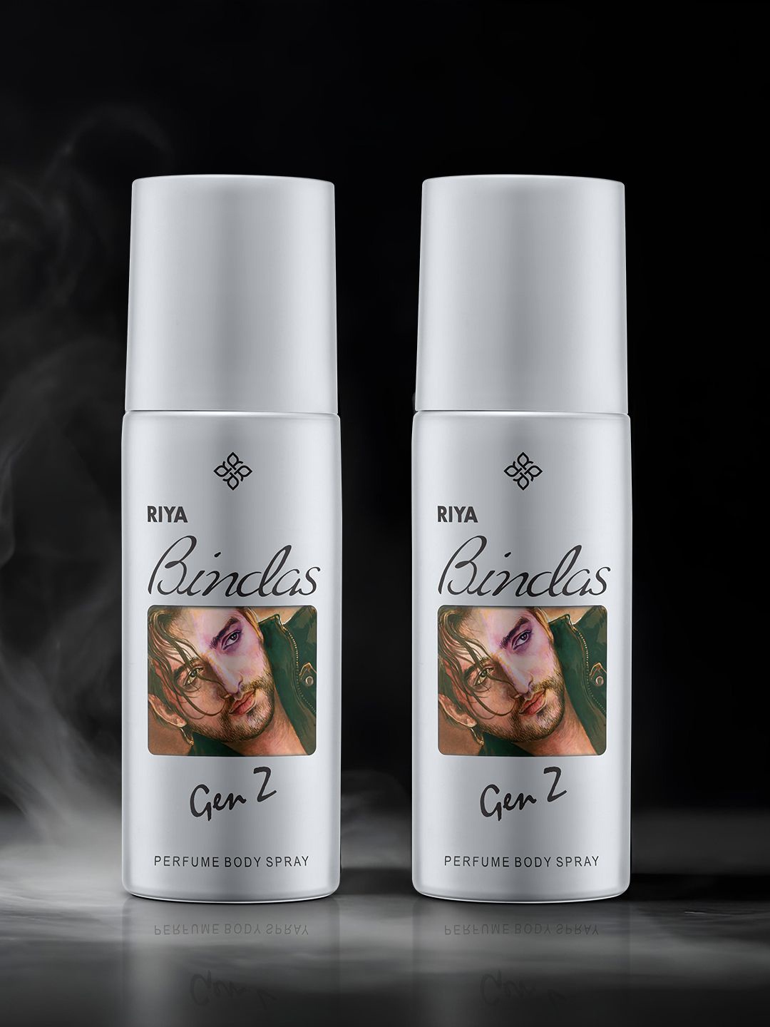 

RIYA Bindas Genz Set Of 2 Deodorants - 200 ml Each, Grey