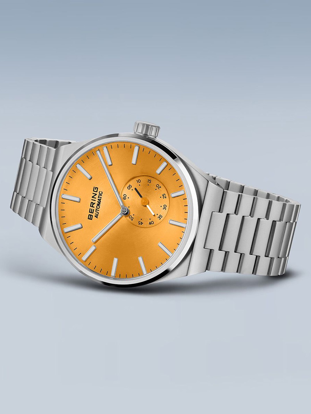 

BERING Men Dial & Stainless Steel Straps Analogue Automatic Motion Powered Watch 19441-701, Orange