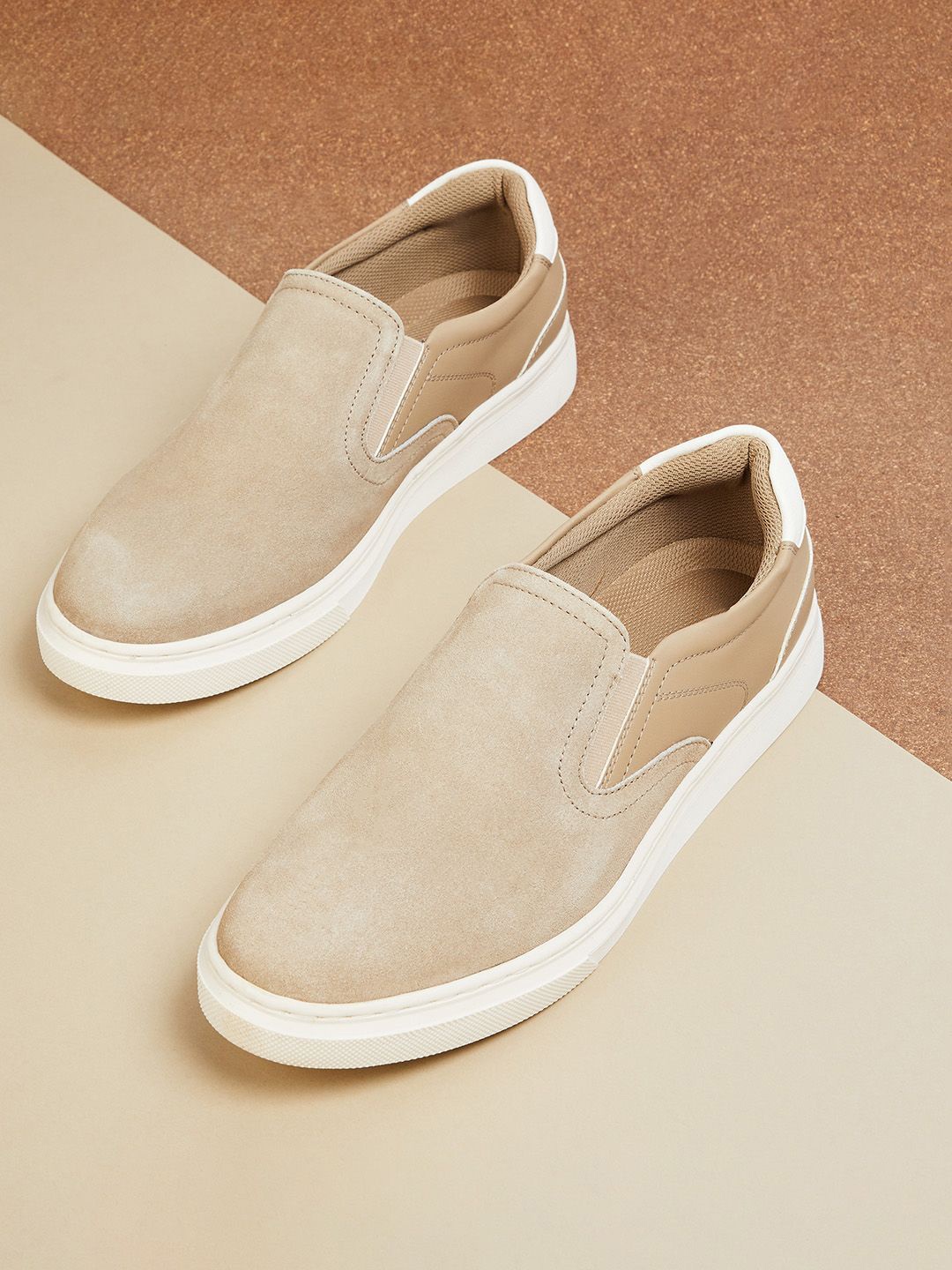 

Forca Men Slip-On Sneakers, Beige