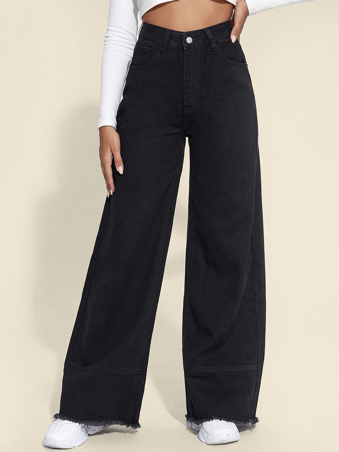 

StyleCast Women Classic Flared Mid-Rise Jeans, Black