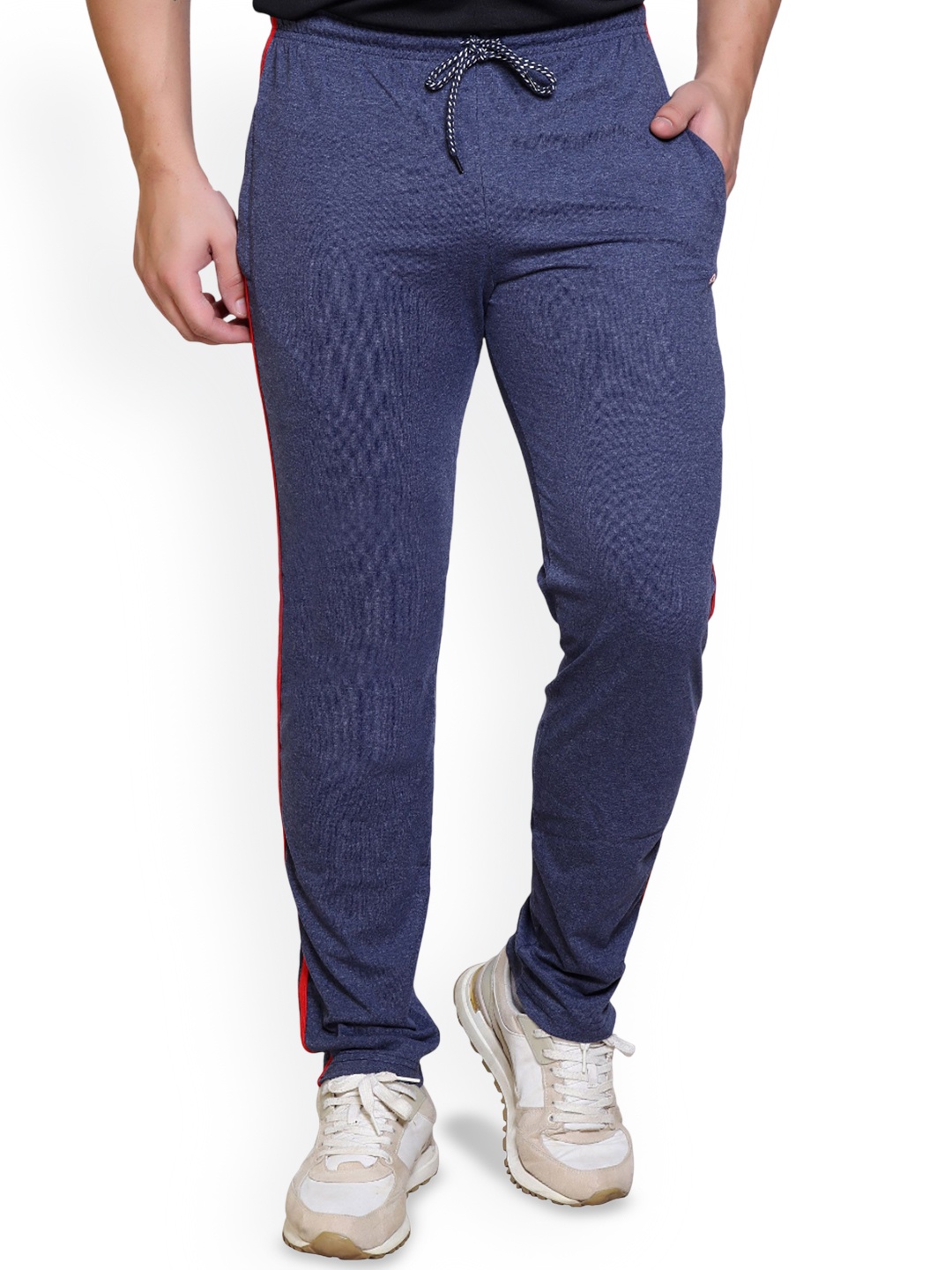 

STARFOX Men Slim Fit Mid-Rise Track Pants, Blue