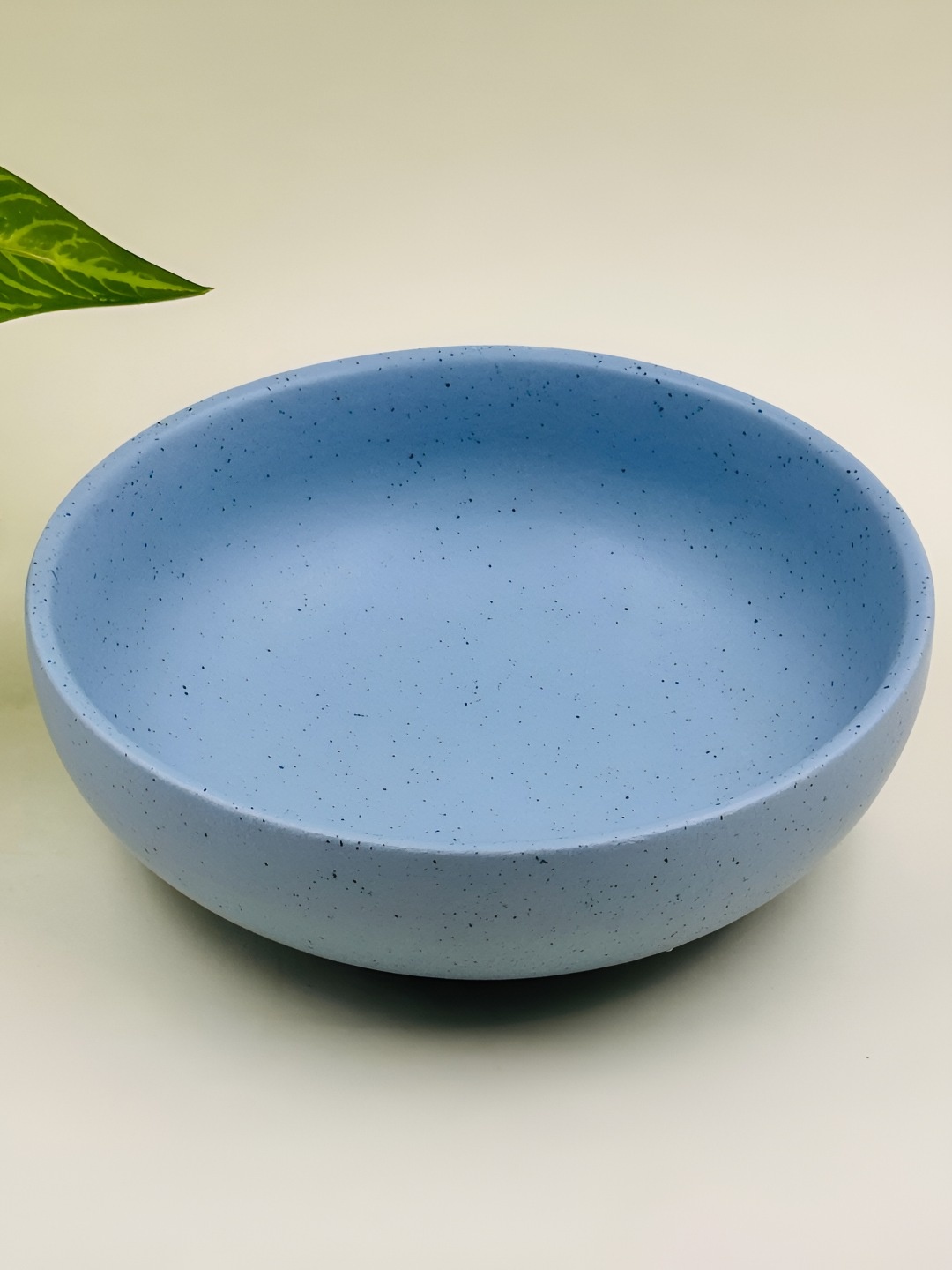 

Lupaava Blue Ceramic Matte Microwave Safe Serving Bowl 700 ml