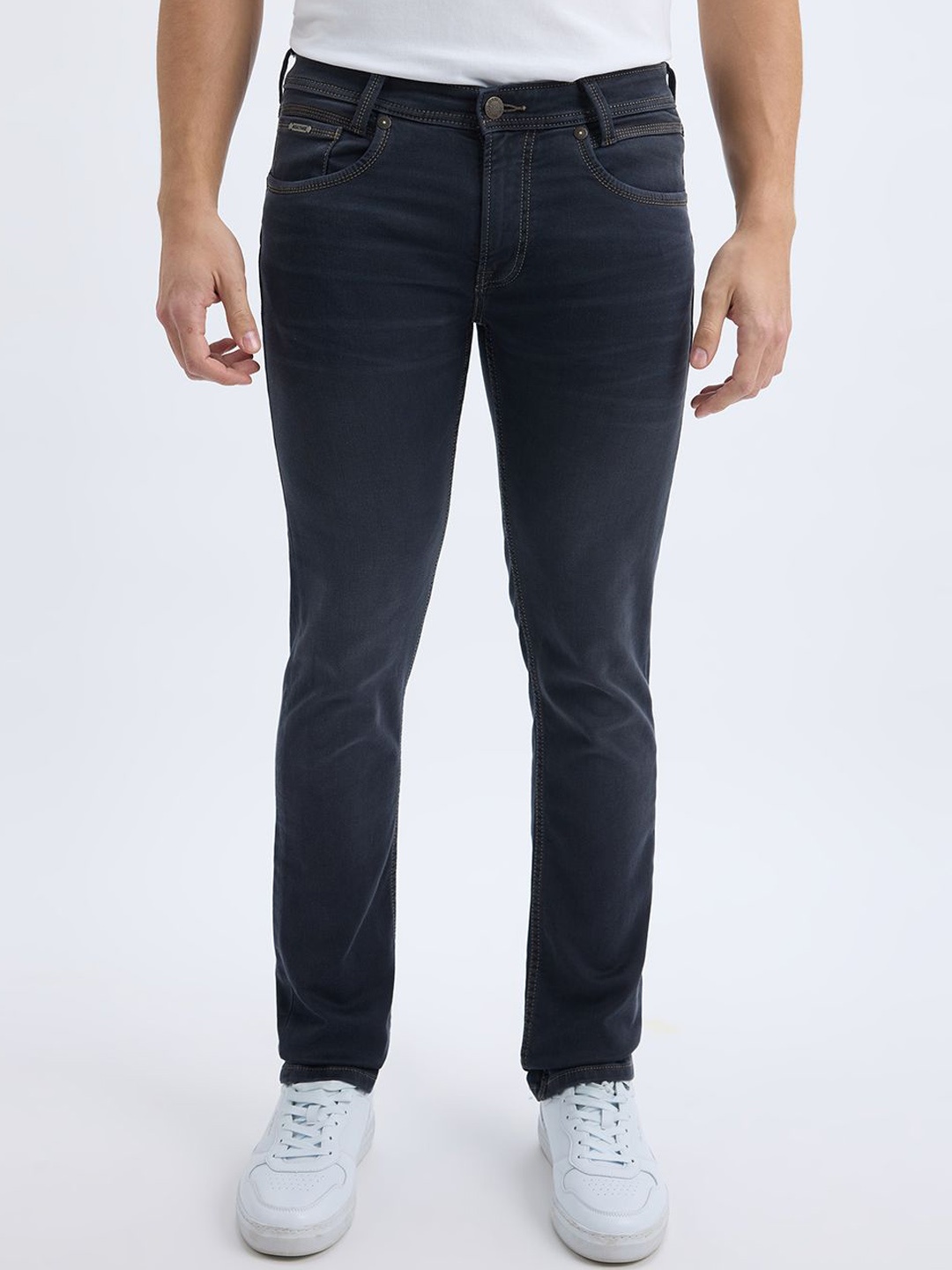 

Pepe Jeans Men Vapour Slim Fit Light Fade Stretchable Jeans, Blue