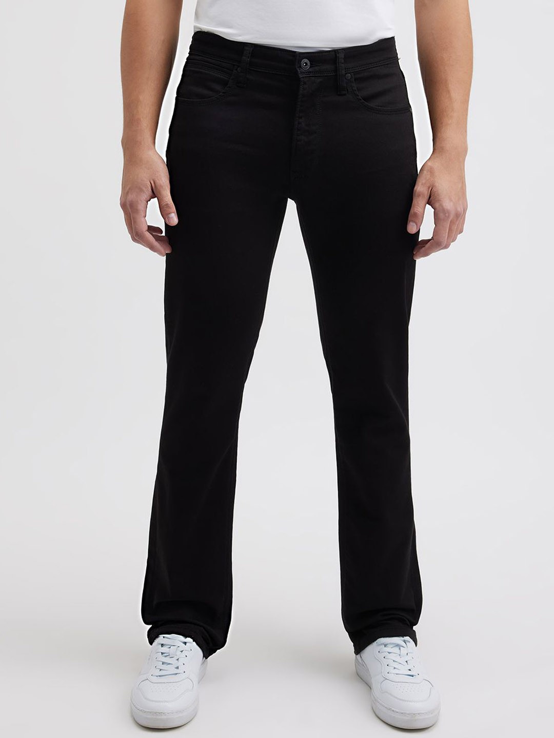 

Pepe Jeans Men Holborne Straight Fit Stretchable Jeans, Black