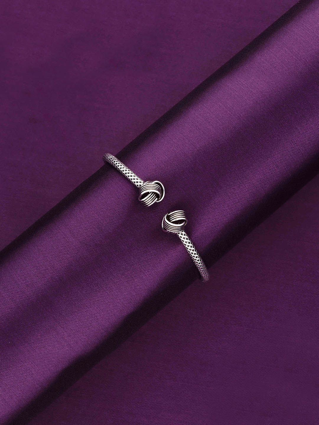 

KAI JEWEL 925 Sterling Silver Rhodium-Plated Ethereal Intricacy Cuff Bracelet