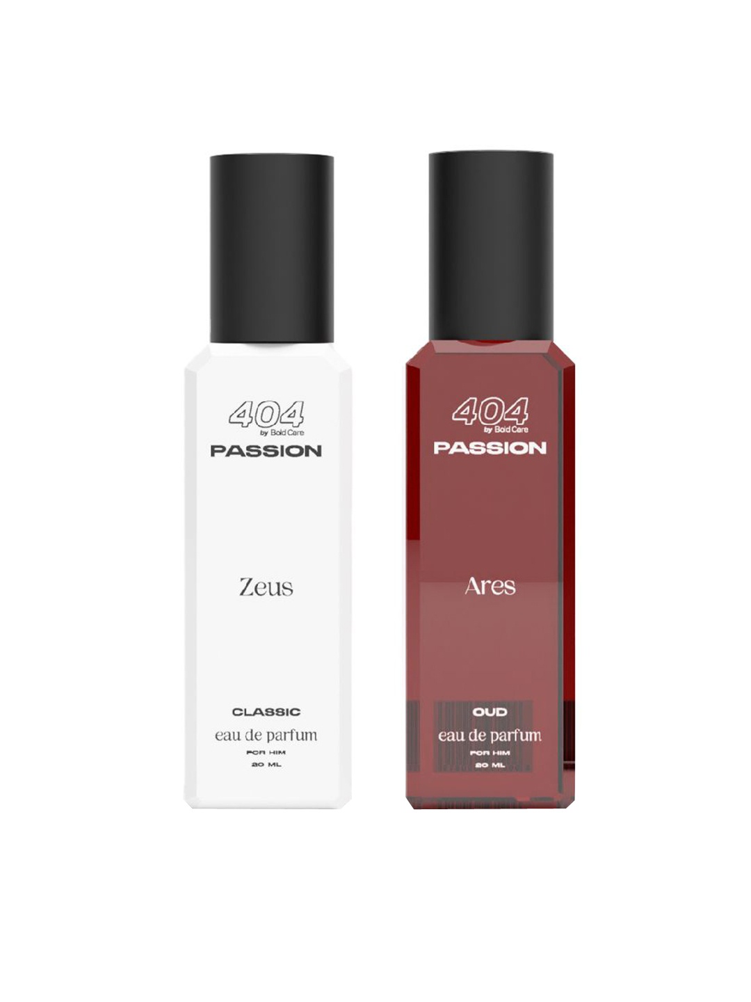 

Bold Care Men Set Of 2 Ares Oud & Zeus Classic Long Lasting Eau De Parfum - 20 ml Each, White