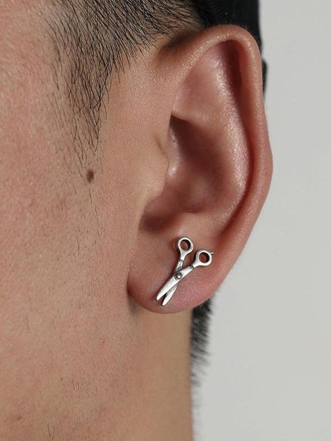

Goldnera Mens 925 Sterling Silver Quirky Shaped Minimal Studs