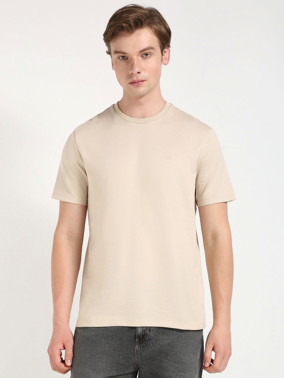 

Calvin Klein Jeans Men T-shirt, Beige