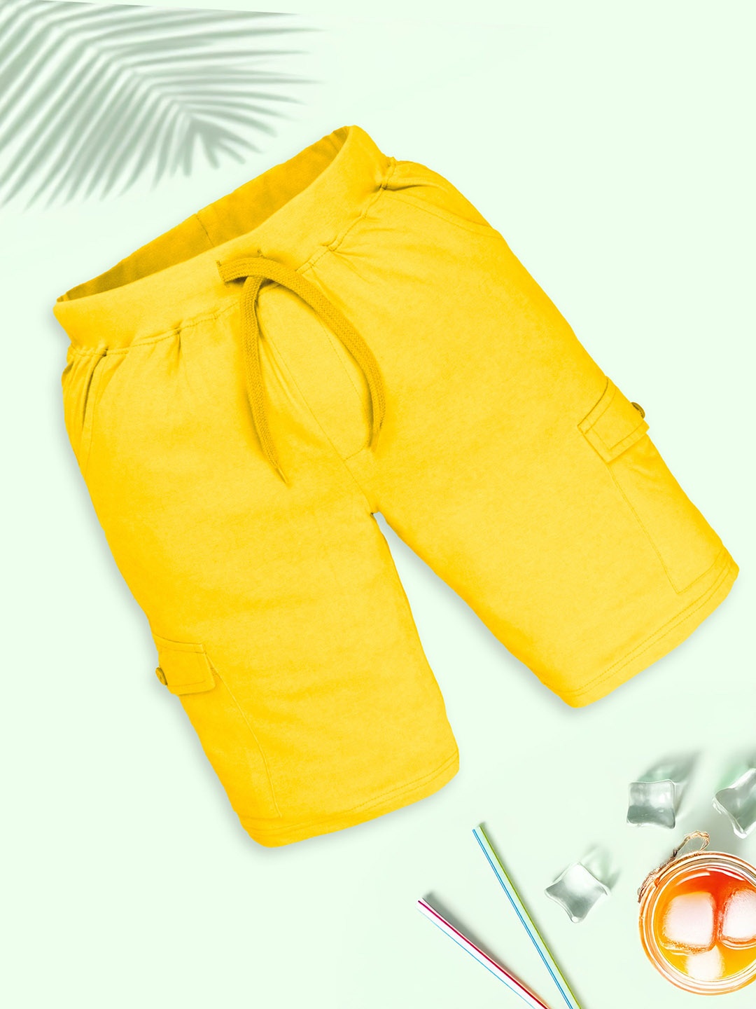 

KiddoPanti Boys Cargo Shorts, Yellow