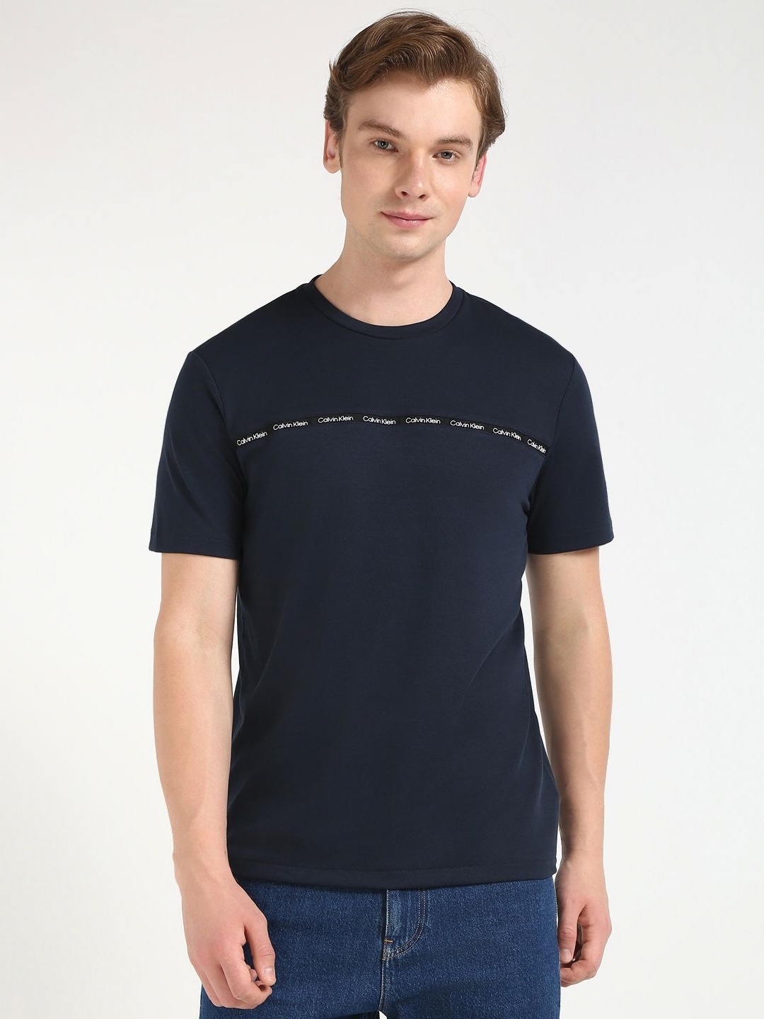 

Calvin Klein Jeans Men Typography Pockets T-shirt, Blue