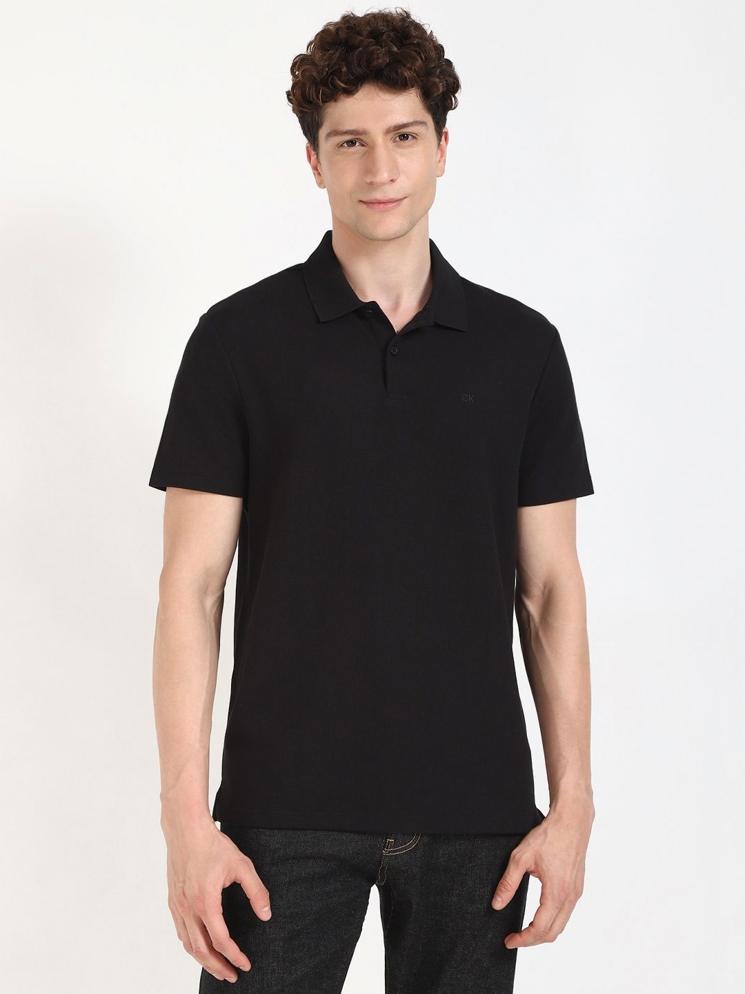 

Calvin Klein Jeans Men Applique T-shirt, Black