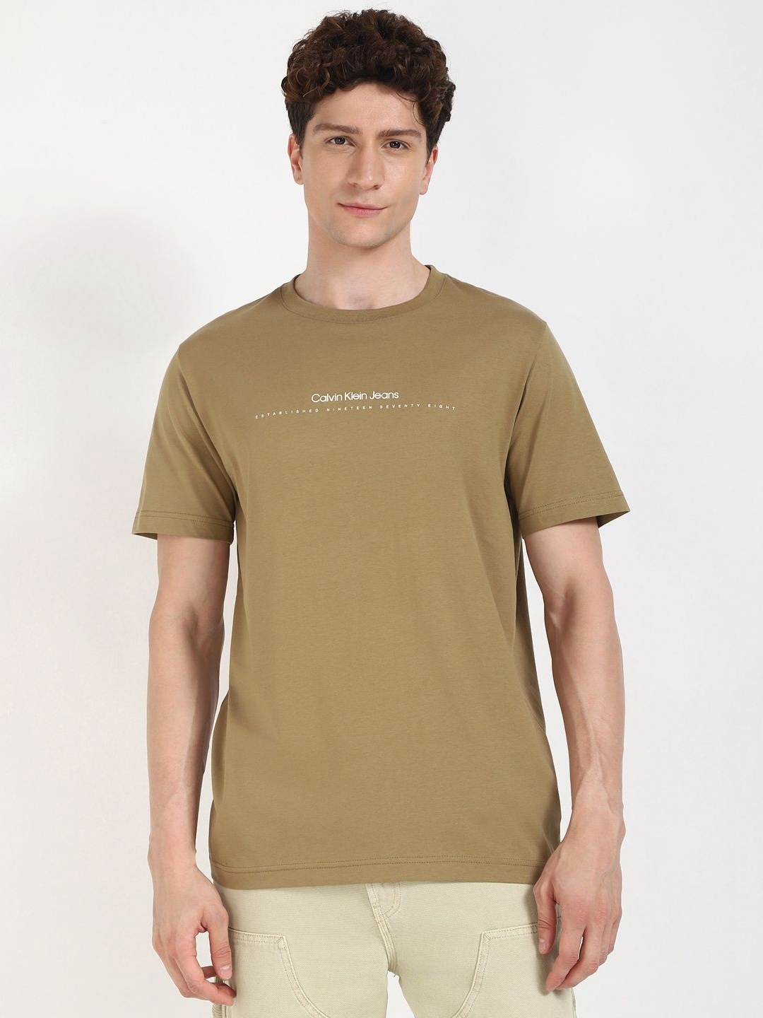

Calvin Klein Jeans Men Extended Sleeves T-shirt, Green