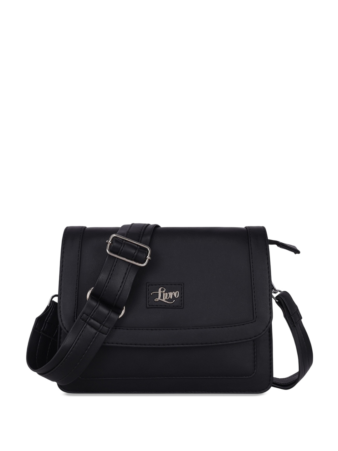 

LIVRO PU Structured Sling Bag, Black