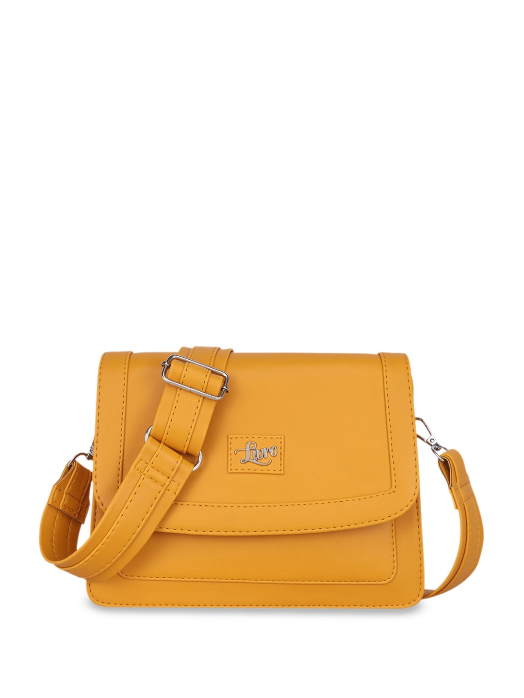

LIVRO PU Structured Sling Bag, Yellow