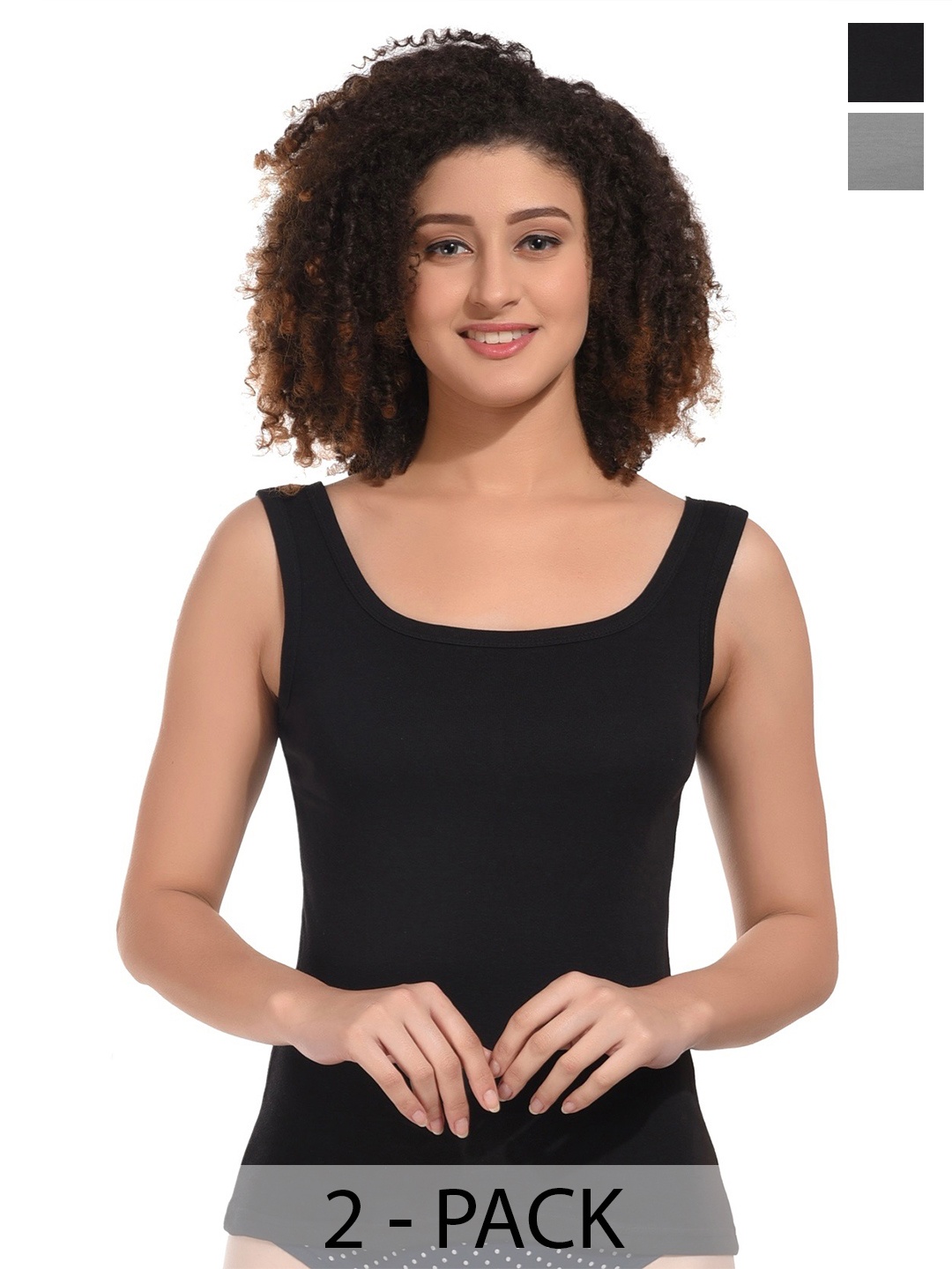 

BODYMIST Cotton Tank Top, Black