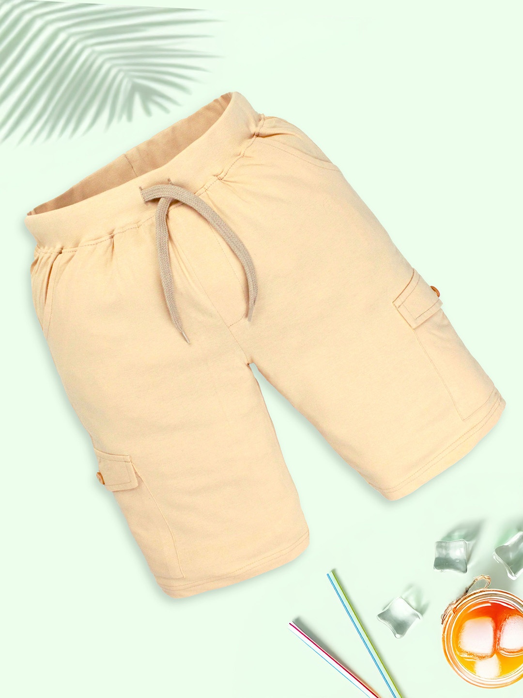 

KiddoPanti Boys Cargo Shorts, Beige