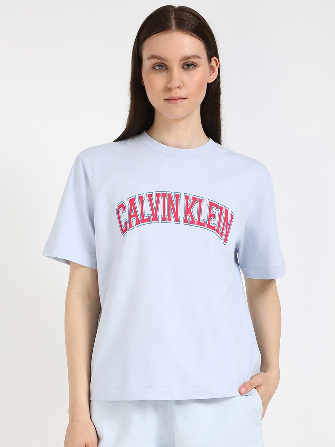 

Calvin Klein Jeans Women Pockets T-shirt, Blue