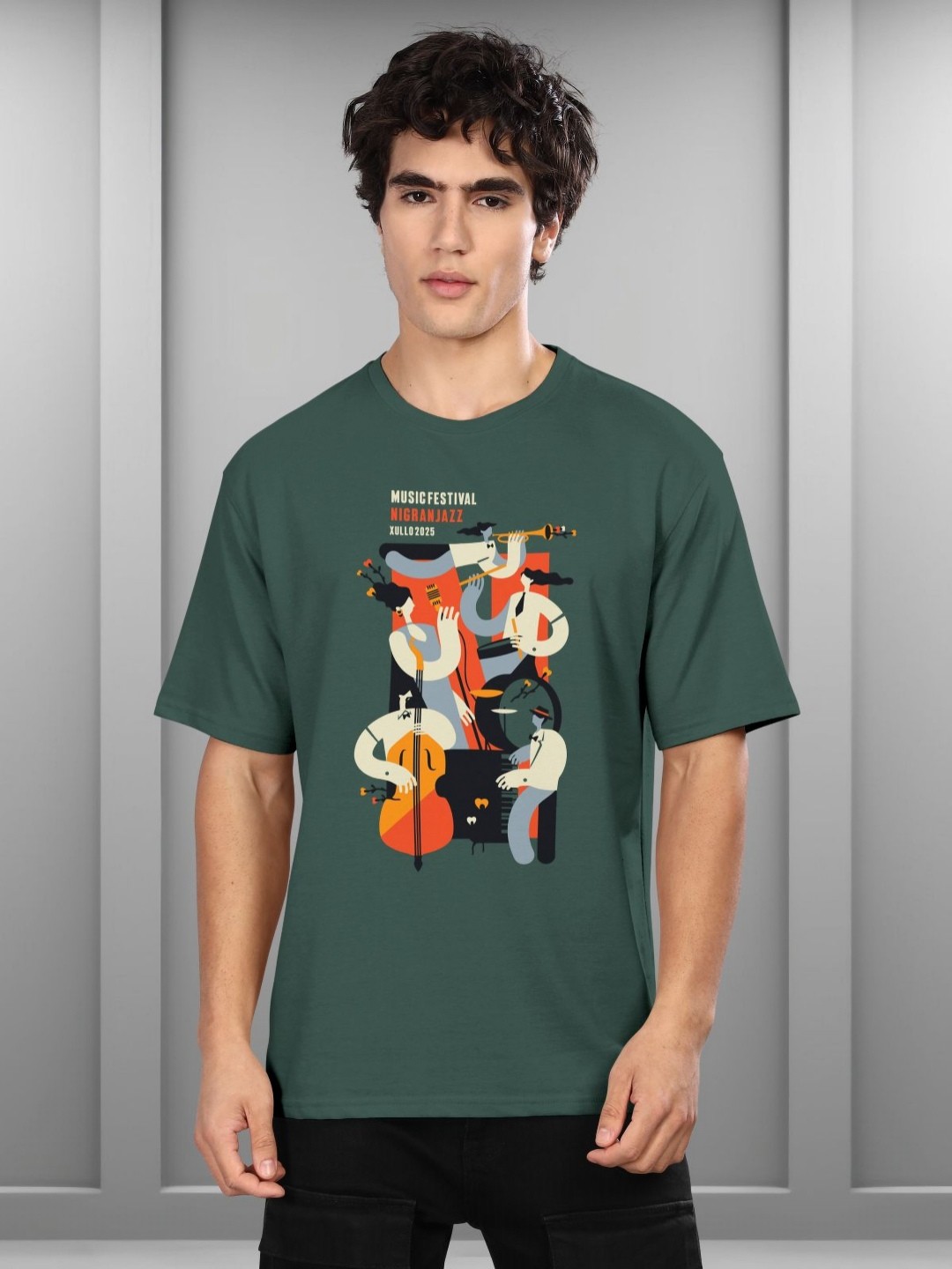 

BULLMER Men Printed T-shirt, Green