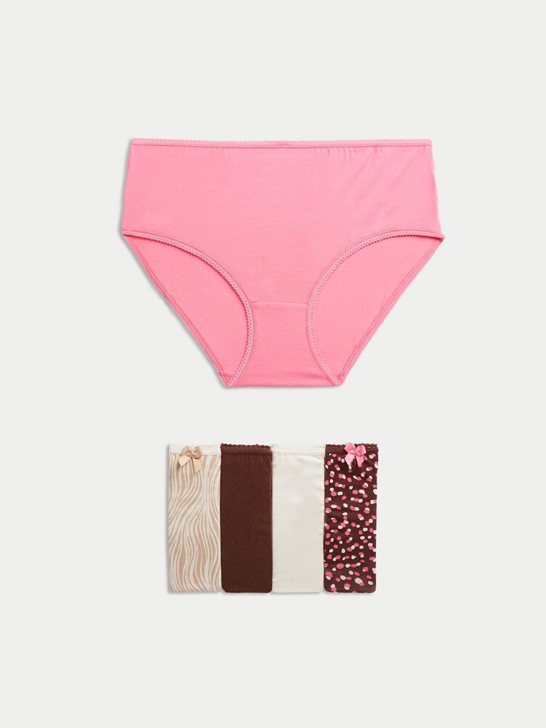 

Marks & Spencer Pack Of 5 High Rise Basic Briefs 5 T615104XBLUSH PINK