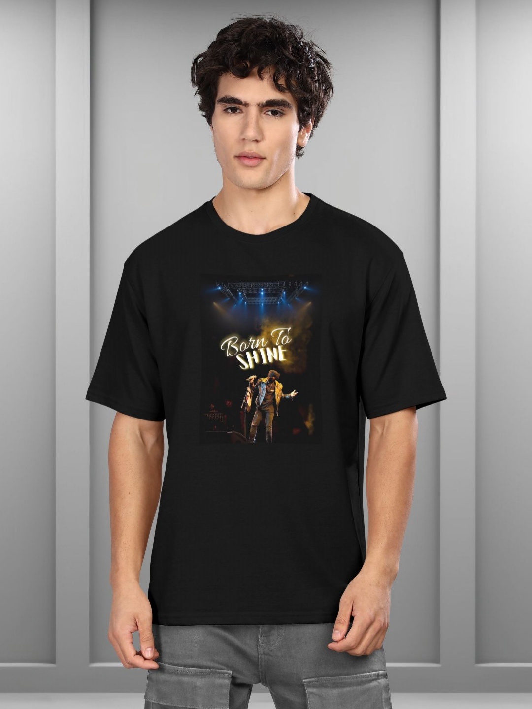 

BULLMER Men Printed T-shirt, Black