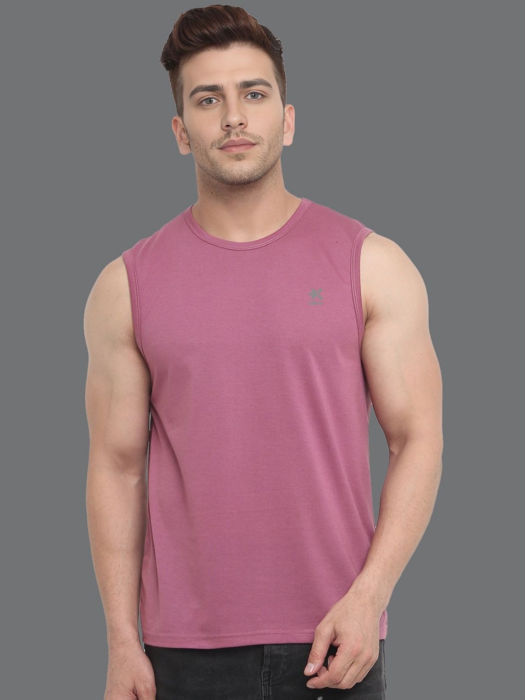 

HRX by Hrithik Roshan Men Raw Edge Slim Fit T-shirt, Pink