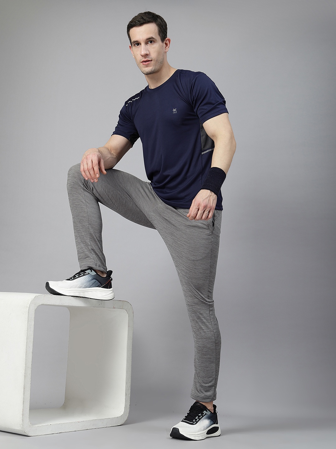 

HRX by Hrithik Roshan Men Cut Outs T-shirt, Navy blue