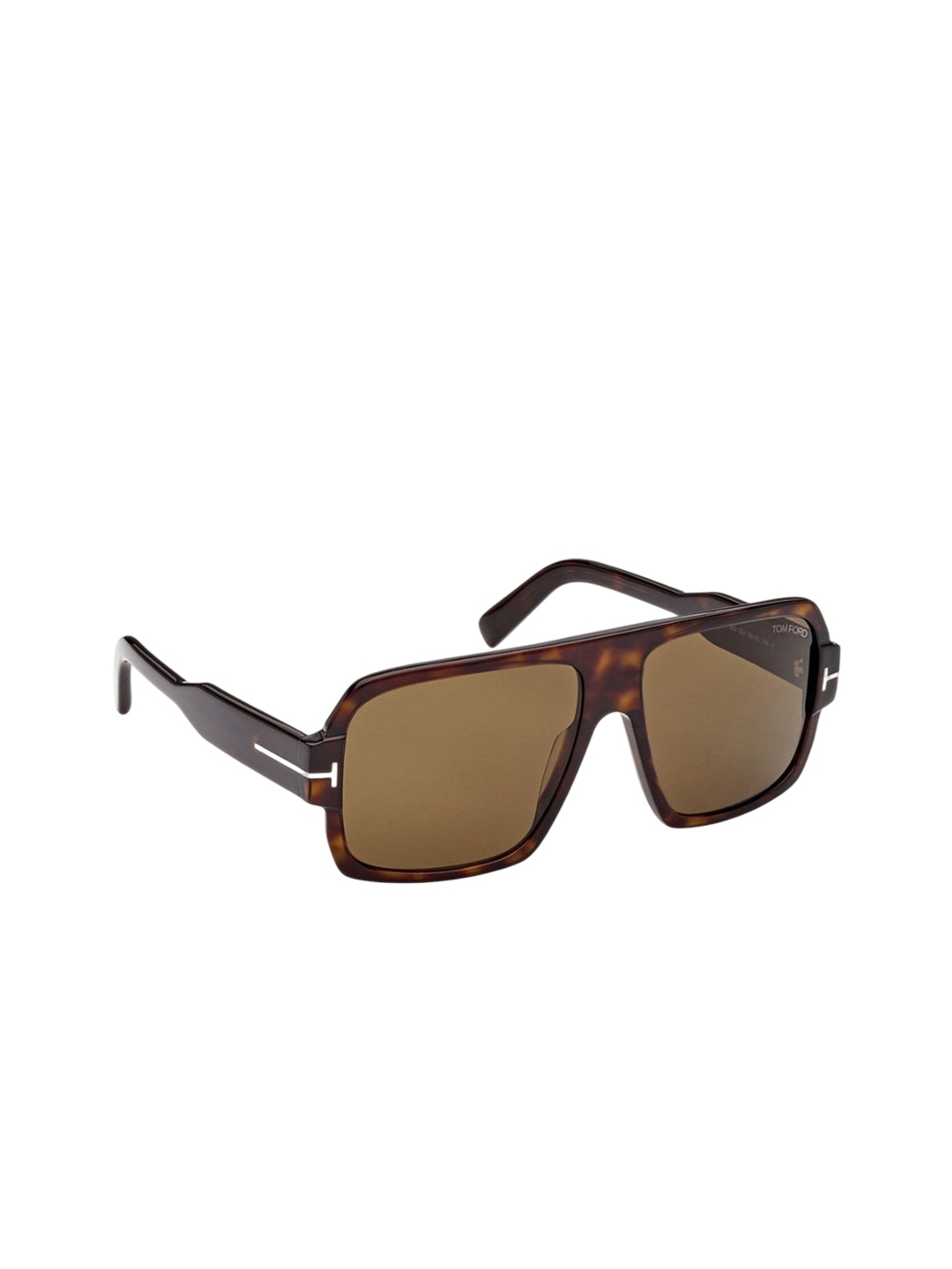 

Tom Ford Men Square Sunglasses with UV Protected Lens, Brown