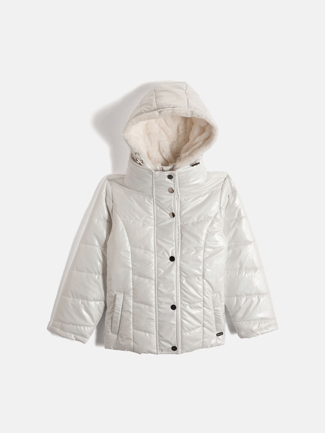 

ELLE Girls Puffer Jacket, White