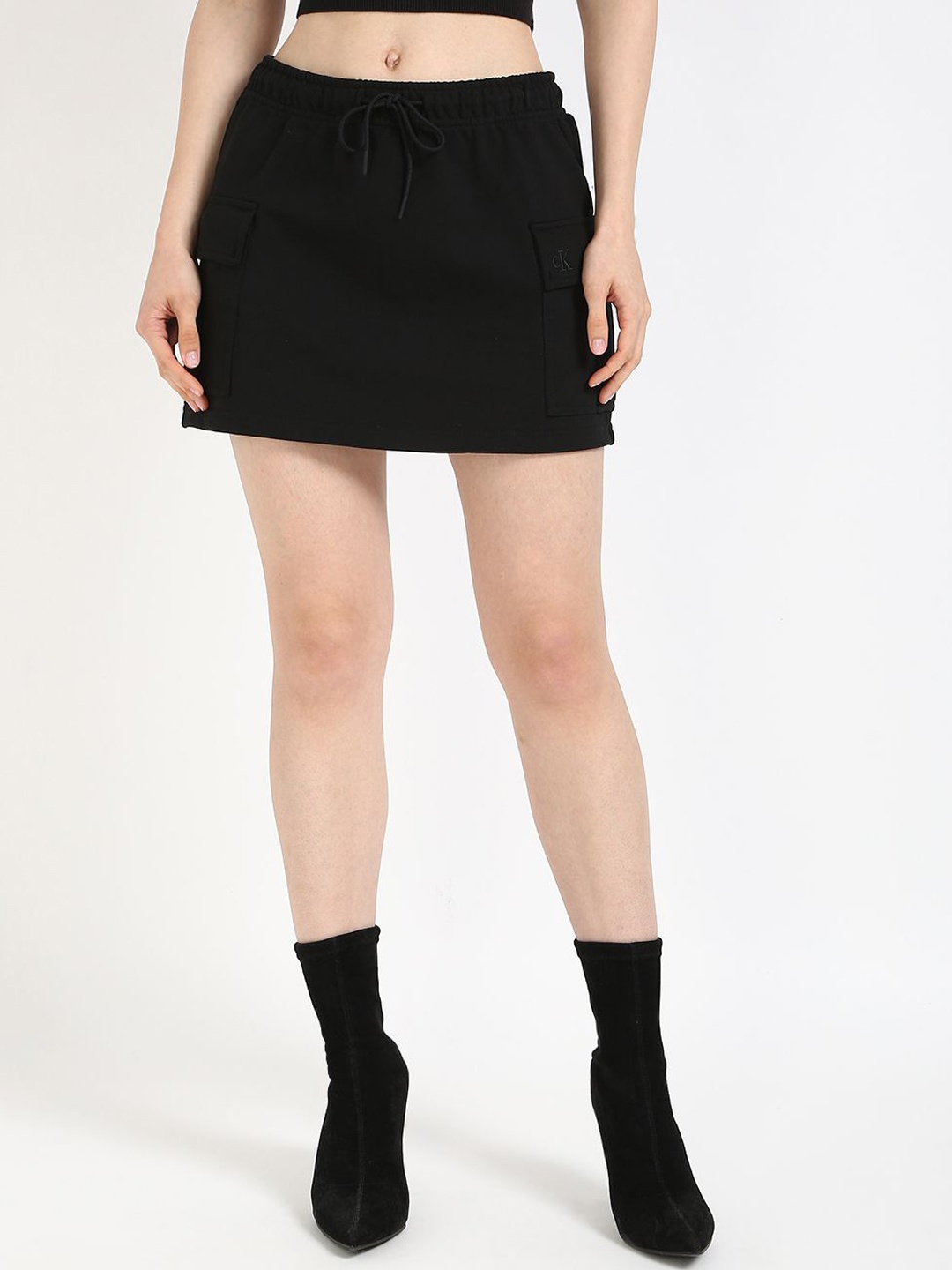 

Calvin Klein Jeans A-Line Mini Skirts, Black