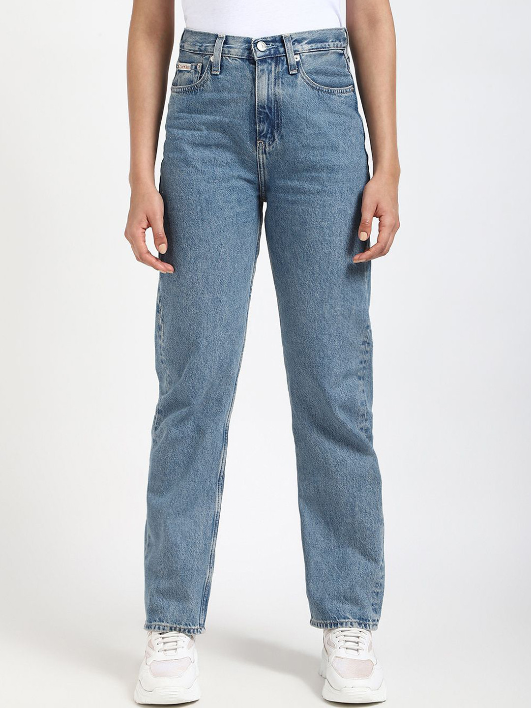 

Calvin Klein Jeans Women Slim Fit Heavy Fade Jeans, Blue